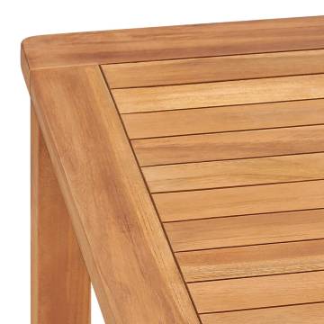 Garden Dining Table 140x80 cm | Solid Teak Wood