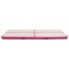 Inflatable Gymnastics Mat 500x100x20 cm - Pink with Pump