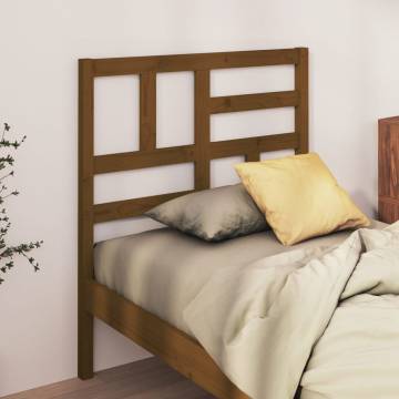 Stylish Honey Brown Bed Headboard - Solid Pine | Hipo Market