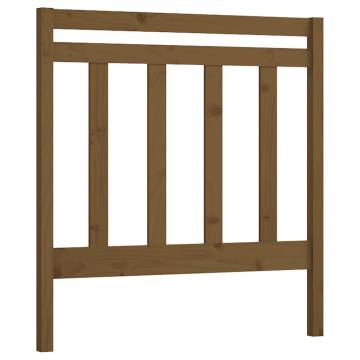 Stylish Honey Brown Bed Headboard | Solid Pine Wood Design