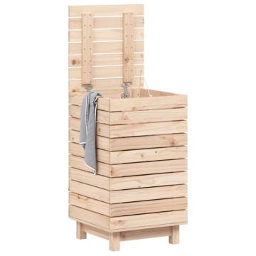 Solid Pine Laundry Basket - Stylish & Practical Storage