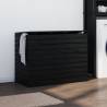 Laundry Basket Black 88.5x44x66 cm Solid Wood Pine Colour black Size 88.5 x 44 x 66 cm Quantity in Package 1 