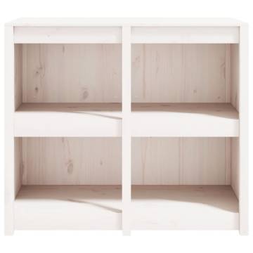 Outdoor Kitchen Cabinet - White Solid Pine - 106x55x92 cm