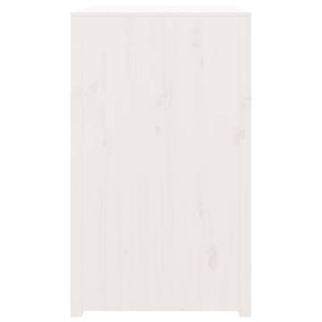 Outdoor Kitchen Cabinet - White Solid Pine - 106x55x92 cm