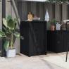 Outdoor Kitchen Doors Black 50x9x82 cm Solid Wood Pine Colour black pine Quantity in Package 1 