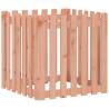 Garden Planter with Fence Design | Solid Douglas Wood 70x70cm