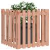 Garden Planter with Fence Design | Solid Douglas Wood 70x70cm