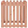 Garden Planter with Fence Design | Solid Douglas Wood 70x70cm