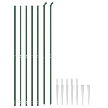 Wire Mesh Fence with Spike Anchors Green 2.2x10 m | HipoMarket