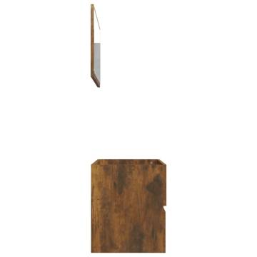 2 Piece Bathroom Furniture Set - Smoked Oak | HipoMarket