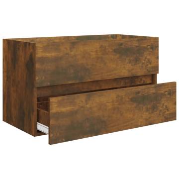 2 Piece Bathroom Furniture Set - Smoked Oak | HipoMarket