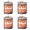 Bolsius Rustic Pillar Candles Shine 4 pcs 80x68 mm Rustic Taupe Colour rustic taupe Size 80 x 68 mm Quantity in Package 4 