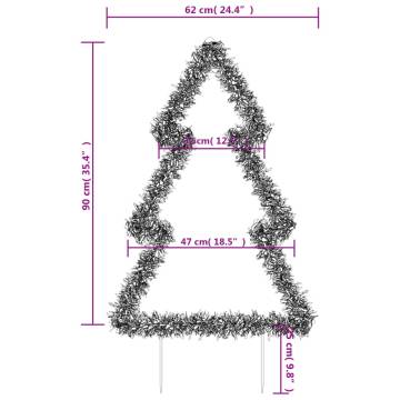 Christmas Light Decoration Tree - 115 LEDs with Ground Spikes