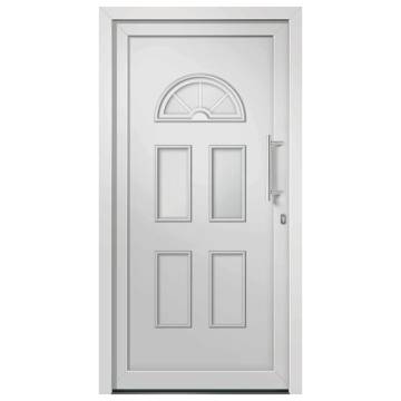 Elegant White Front Door 88x208 cm - Secure & Stylish Entry