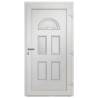 Elegant White Front Door 88x208 cm - Secure & Stylish Entry