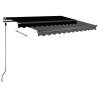 Freestanding Manual Retractable Awning 300x250 cm Anthracite