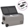 Portable Cool Box with Wheels - 60L Black & Grey - Hipomarket