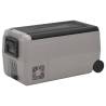 Portable Cool Box with Wheels - 60L Black & Grey - Hipomarket