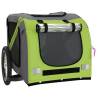 Durable Pet Bike Trailer - Green & Grey - Oxford Fabric & Iron