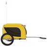 Pet Bike Trailer - Yellow & Black Oxford Fabric | HipoMarket