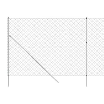 Chain Link Fence Silver 1.6x25m - Durable & Secure Barrier