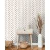 DUTCH WALLCOVERINGS Chevron Taupe Wallpaper - Stylish Decor