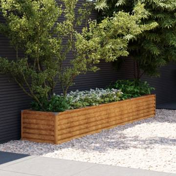 Garden Raised Bed 291x50x36 cm Corten Steel - Durable & Stylish