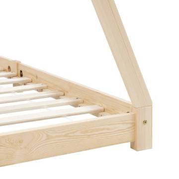 Kids Bed Frame - Solid Pine Wood 70x140 cm | HipoMarket