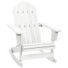 Garden Rocking Chair Wood White Colour white Quantity in Package 1 