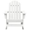 Vintage White Wooden Garden Rocking Chair | HipoMarket