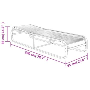 Sun Loungers Set: 2 pcs with Table - Textilene & Aluminium