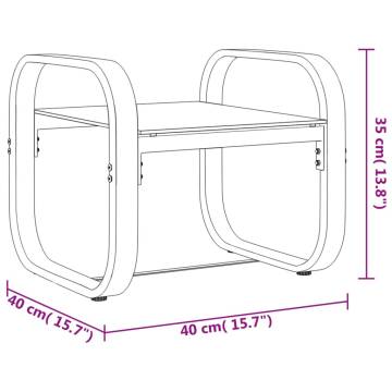 Sun Loungers Set: 2 pcs with Table - Textilene & Aluminium