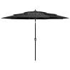 3-Tier Parasol with Aluminium Pole Anthracite 3 m Colour anthracite Size 3 m Quantity in Package 1 