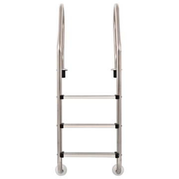 Durable 3-Step Pool Ladder - Stainless Steel 304 (120 cm)