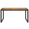 Garden Table with U-shaped Legs - Solid Acacia Wood 160x80 cm