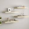 Floating Wall Shelves 4 pcs Oak 50x23x3.8 cm MDF Colour oak Size 50 x 23 x 3.8 cm Quantity in Package 4 Number of Pieces 1 