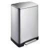 EKO Pedal Bin E-Cube 40L Matte Silver - Stylish & Practical