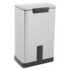 EKO Pedal Bin E-Cube 40L Matte Silver - Stylish & Practical