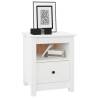 Bedside Cabinets 2 pcs White - Solid Pine Wood - Hipomarket