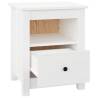 Bedside Cabinets 2 pcs White - Solid Pine Wood - Hipomarket