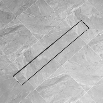 Stylish Linear Shower Drain 830x140 mm - Stainless Steel