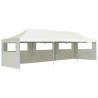 Folding Pop-up Party Tent with 5 Sidewalls 3x9 m Cream Colour cream Quantity in Package 1 