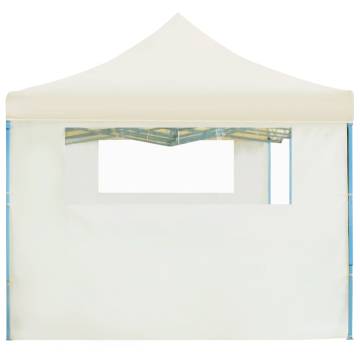 Folding Pop-up Party Tent 3x9 m with 5 Sidewalls - Cream