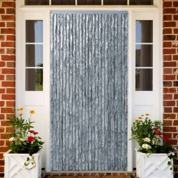 Insect Curtain White & Grey 90x220 cm Chenille - Hipomarket