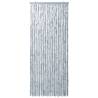 Insect Curtain White & Grey 90x220 cm Chenille - Hipomarket