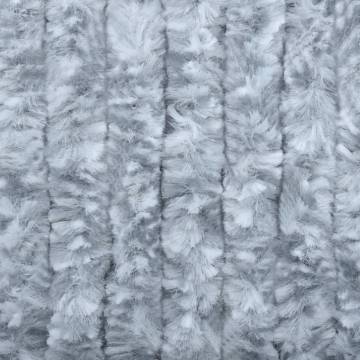 Insect Curtain White & Grey 90x220 cm Chenille - Hipomarket