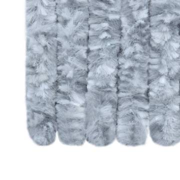 Insect Curtain White & Grey 90x220 cm Chenille - Hipomarket