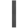 Grey Solid Pinewood Book Cabinet & Room Divider 40x30x199 cm