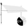 Manual Retractable Awning with LED 400 cm Cream Colour cream Quantity in Package 1 Width 400 cm 