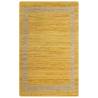 Handmade Rug Jute Yellow 80x160 cm Colour yellow Size 80 x 160 cm 